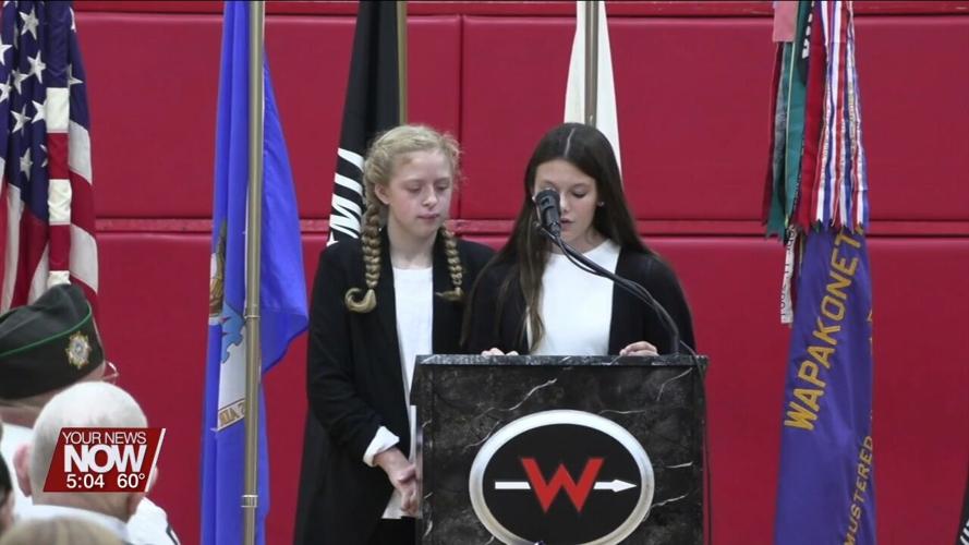 Wapakoneta Middle School welcomes veterans to hear tributes through music and letters
