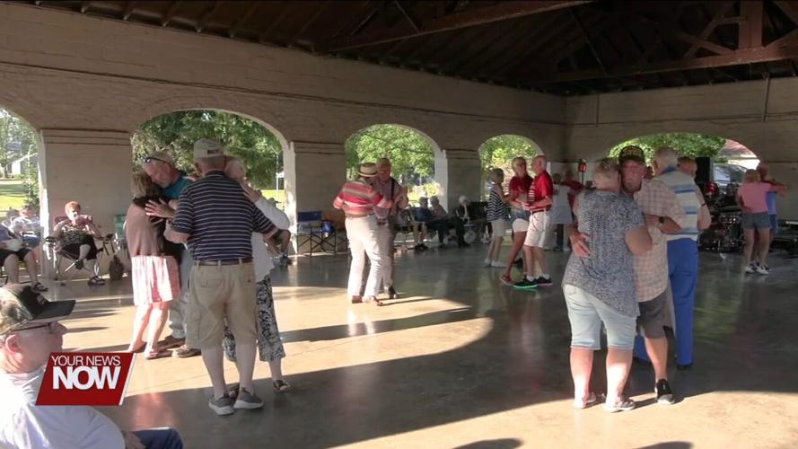 Residents groove to the music at Friday Night "Lincoln Park Dances"