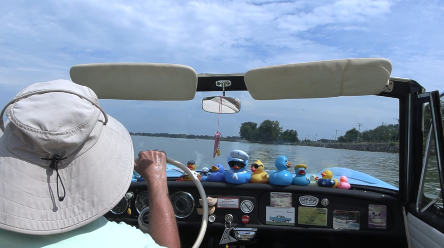 Amphicars make a splash at Celina Lake Festival