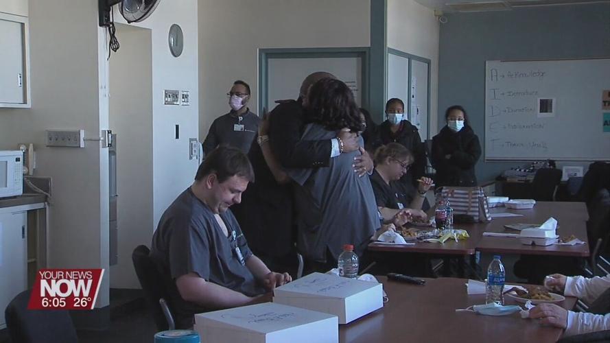 The Smith Jones Family Foundation taking time to thank the those who keep Mercy Health St. Rita's clean and sanitized