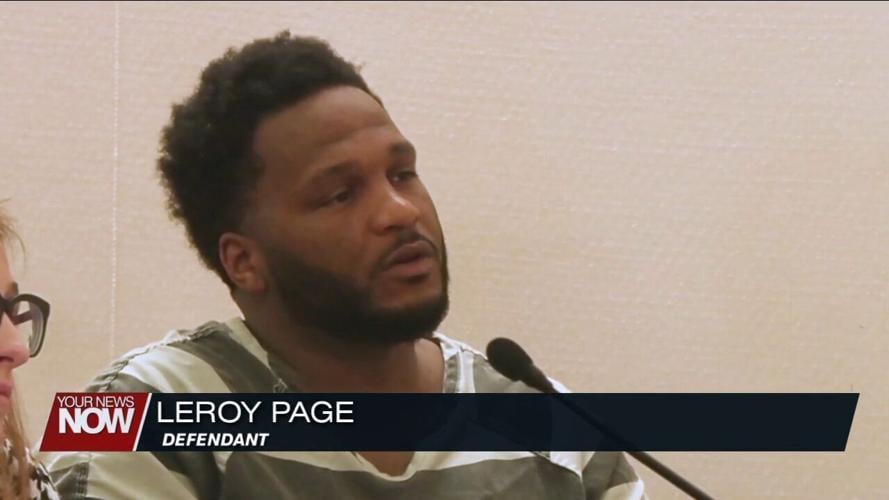 Leroy Page pleads not guilty to 8 felony charges before being thrown out for disrupting court