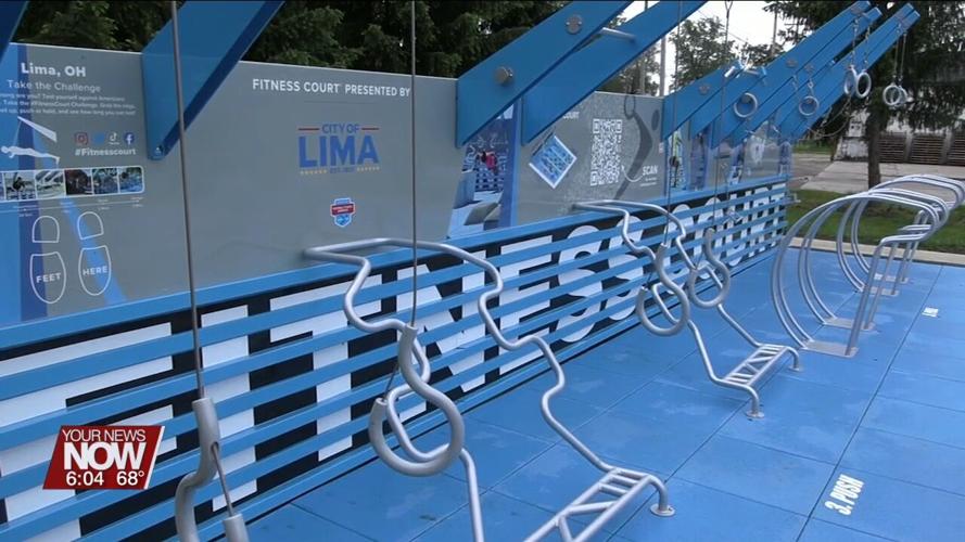 Lima's new outdoor fitness court offers multiple ways to workout