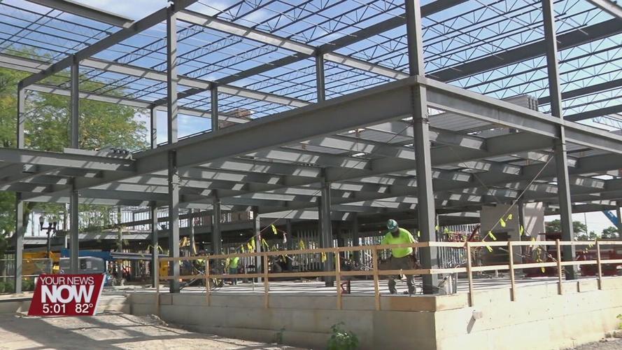 Rhodes State marks milestone in the construction of their downtown project