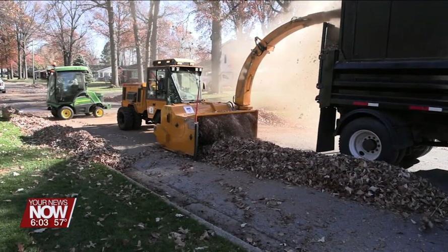 Fall leaf pick-up underway in the City of Lima
