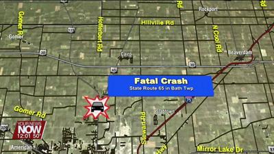 A Lima woman killed in a single car crash in Bath Township Monday night