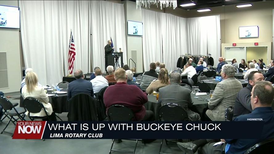 The Lima Rotary Club hears about Buckeye Chuck as Groundhog Day approaches