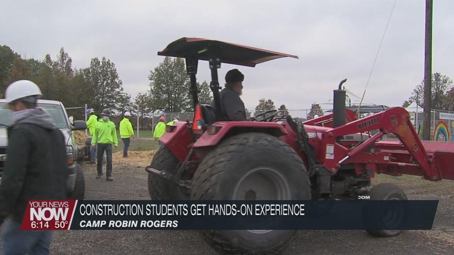 Apollo Construction students work on community service projects at Camp Robin Rogers