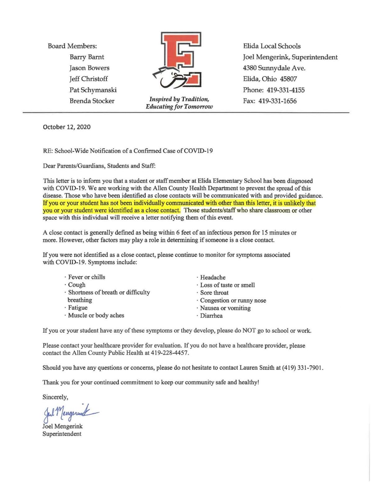 Elida Elementary Notification Hometownstations Com Elida Elementary Notification Hometownstations Com