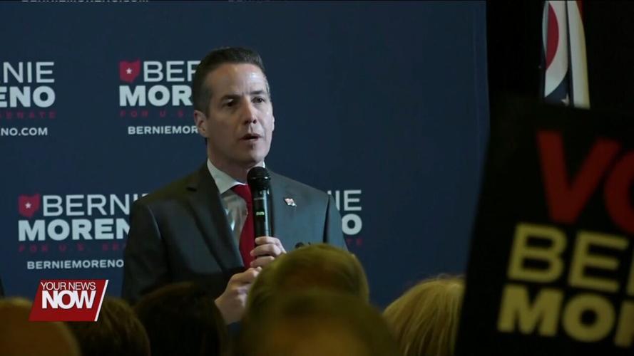 Lima UAW and AFL-CIO members hold a news conference speaking out against Bernie Moreno