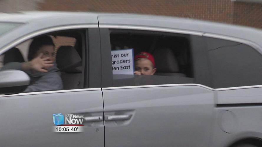 Allen East Schools create caravan to show students they care