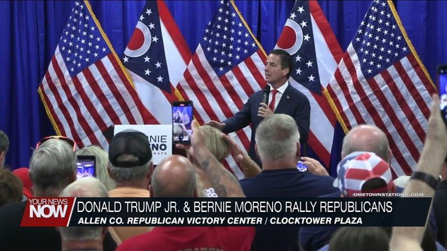 Moreno and Trump Jr. bus tour makes stop in Lima to rally voters