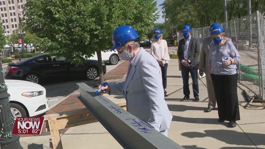 Rhodes State marks milestone in the construction of their downtown project