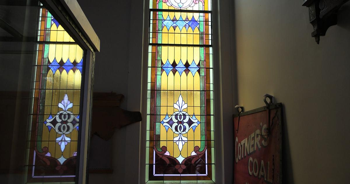 State funding helps restore 100-year-old stained-glass windows at Wapakoneta...