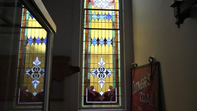 State funding helps restore 100-year-old stained-glass windows at Wapakoneta Museum