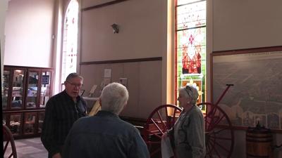 State funding helps restore 100-year-old stained-glass windows at Wapakoneta Museum