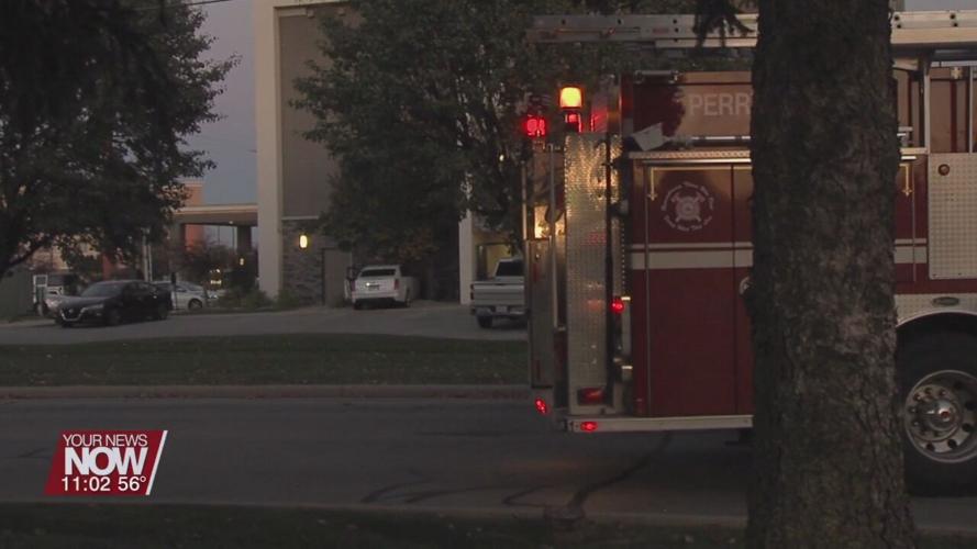 Business evacuated after a car crashes and hits a gas line