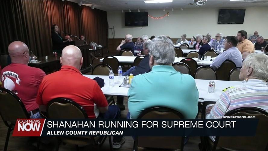 Judge Shanahan rallies support for Supreme Court run during Allen County Republican meeting