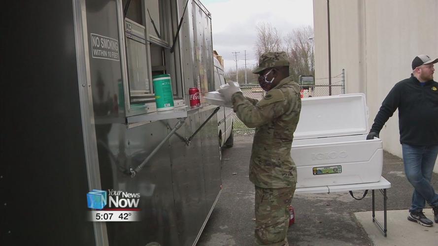 National Guard members get a delicious thank you from Fat Kid BBQ