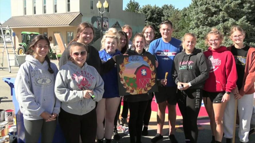 School art club excited to be creating the mural for the Continental Fall Festival