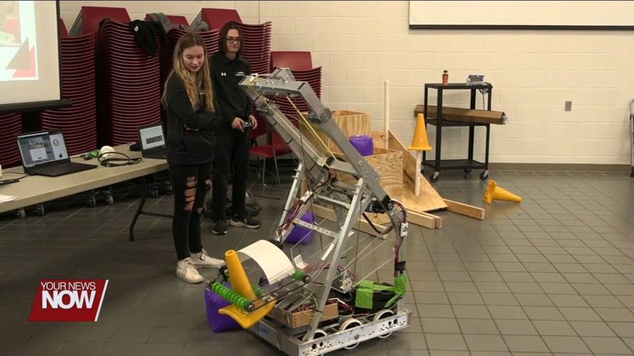 Wapakoneta HS Robotics teams showcase competition projects