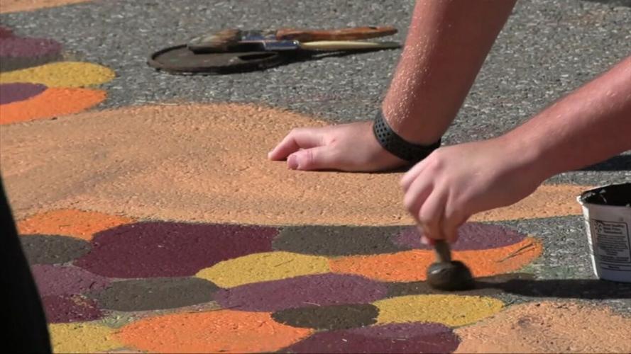 School art club excited to be creating the mural for the Continental Fall Festival