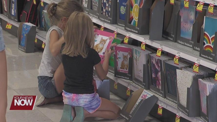 School supplies shopping on the tax free weekend