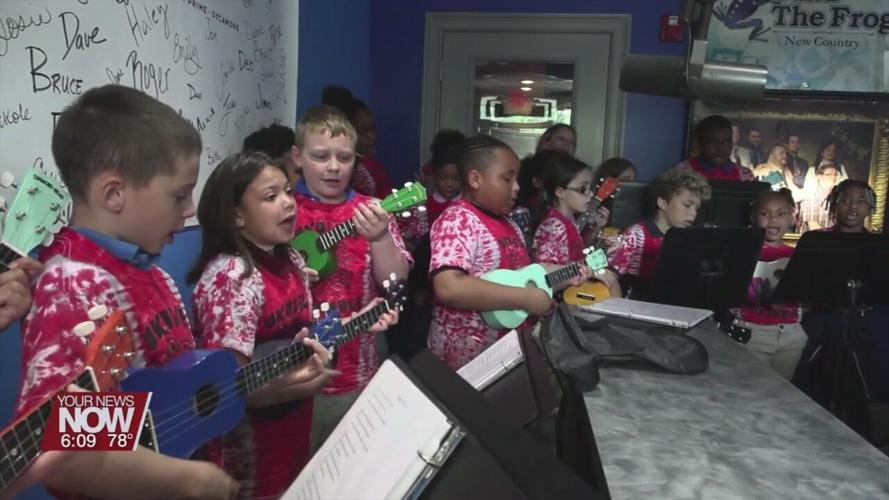 The Heritage Ukulele Band making its rounds in downtown Lima Thursday to say Thank You