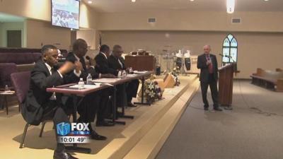 Keith Cheney speaks at Town Hall