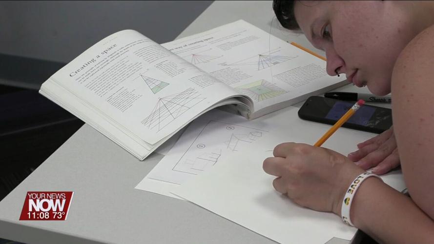 Community Artists Gather Inside the Lima Public Library for Just Draw