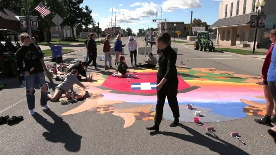 School art club excited to be creating the mural for the Continental Fall Festival