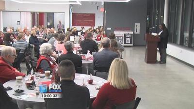 OSU Lima student thanking scholarship donors for their generosity