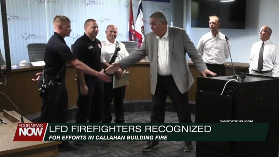 Lima firefighters thanked for their heroics in downtown building fire