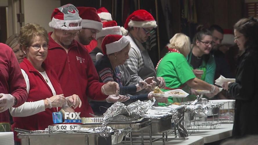 Patrons and volunteers that return each year, a staple of the Lima Community Christmas Dinner