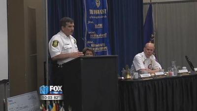 Chief Martin speaks to Lima Rotary Club about community policing