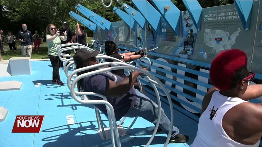 City of Lima officially opens new Fitness Park with a ribbon cutting and some friendly competition