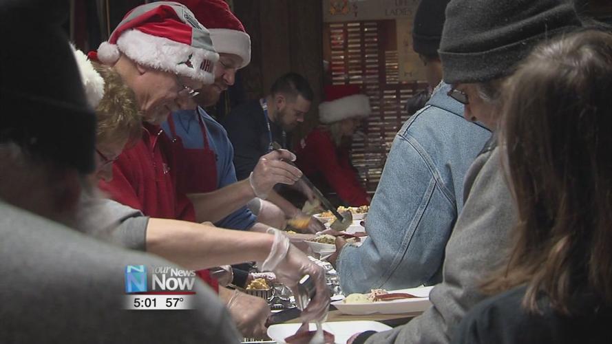 Patrons and volunteers that return each year, a staple of the Lima Community Christmas Dinner