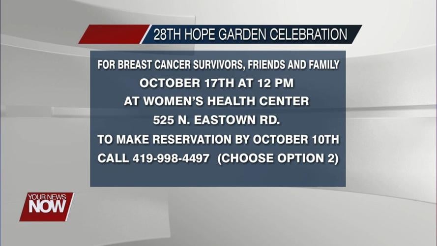 28th Annual Hope Garden Celebration to honor breast cancer survivors