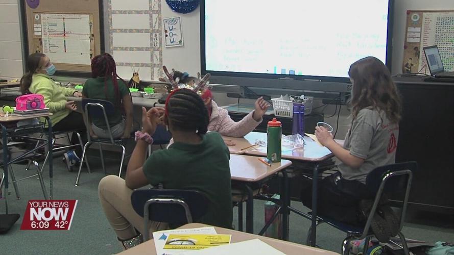 Lima City School Students learning Newtons Law of Motion