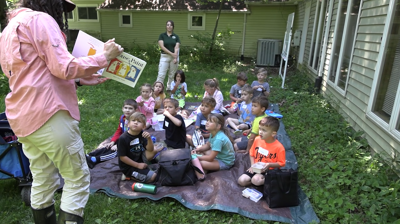 Young campers explore colors in nature at JAMPD summer program
