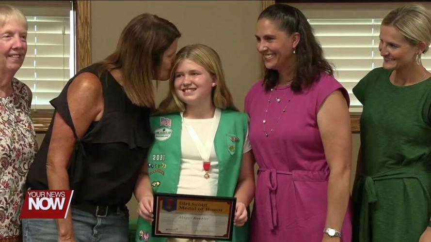 Mercer County Girl Scout, Abigail Kunkler, bestowed rare Medal of Honor after saving a young boy's life