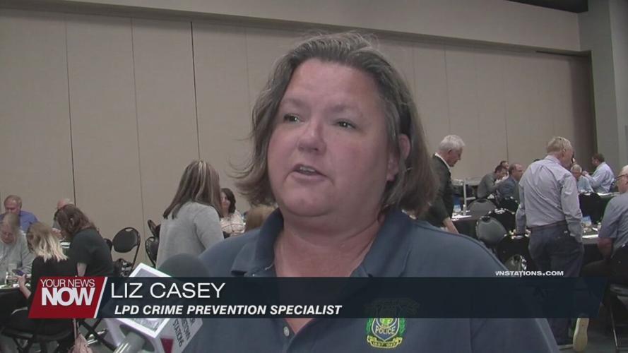 LPD Crime Prevention Specialist talks to Lima Rotarians