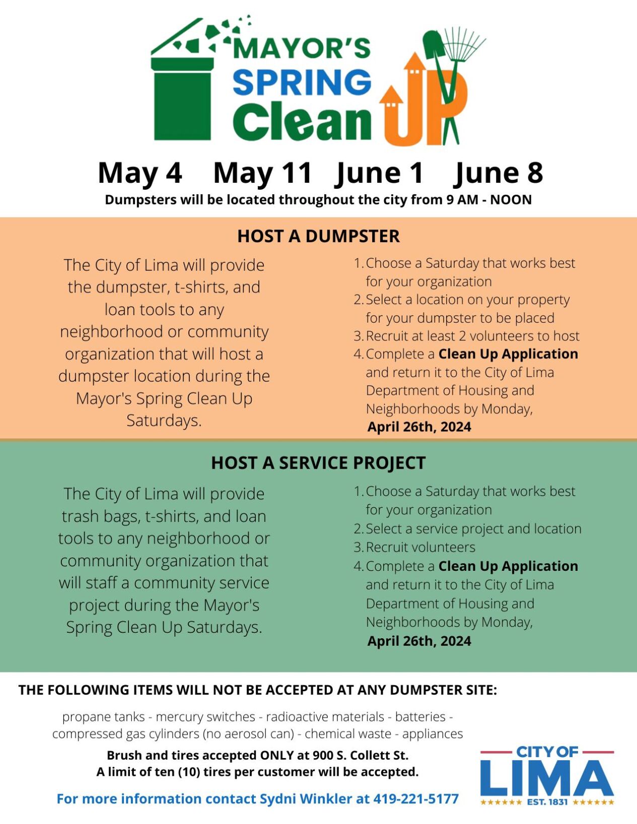 2024 Mayor's Spring Clean Up