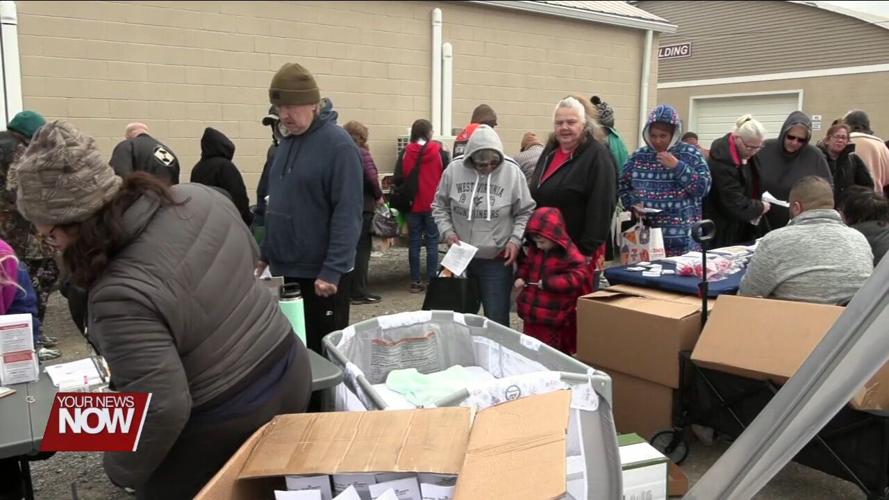 West Ohio Food Bank holds a community resource fair and food distribution at the Allen County Fairgrounds