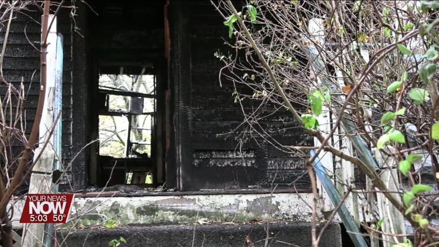 Two alarm fire on E. Vine Street destroys house