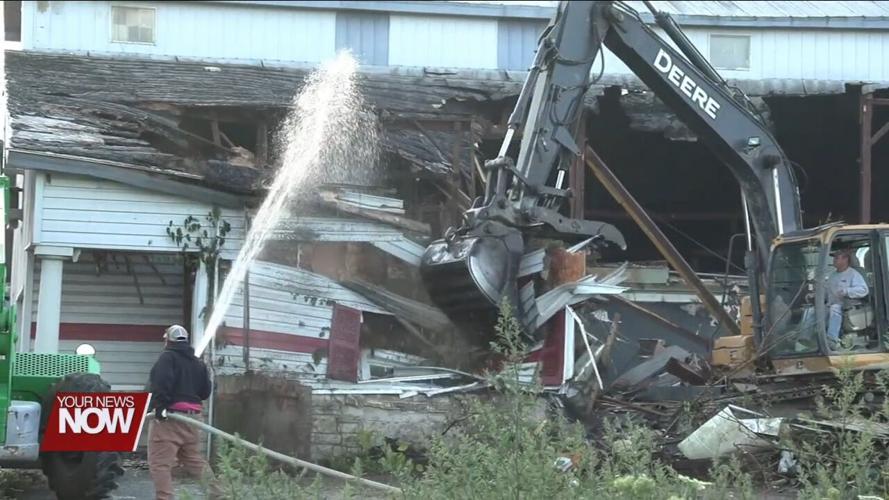 Allen County Land Bank demolishes old warehouse on State Route 309