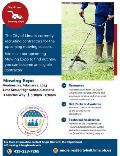 City of Lima Mower Expo Flyer