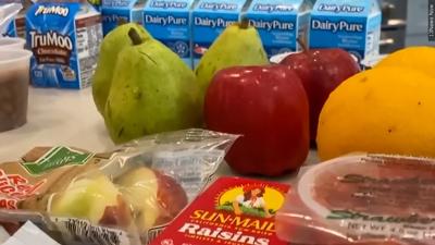 School lunch food