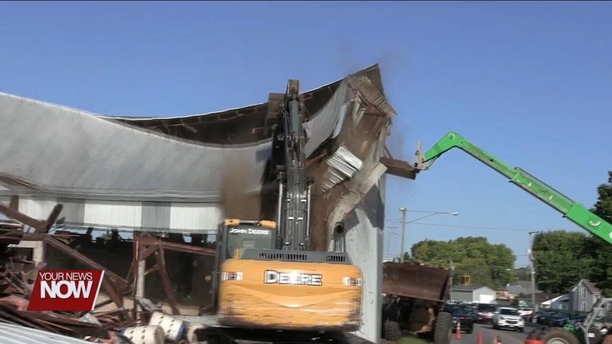Allen County Land Bank demolishes old warehouse on State Route 309