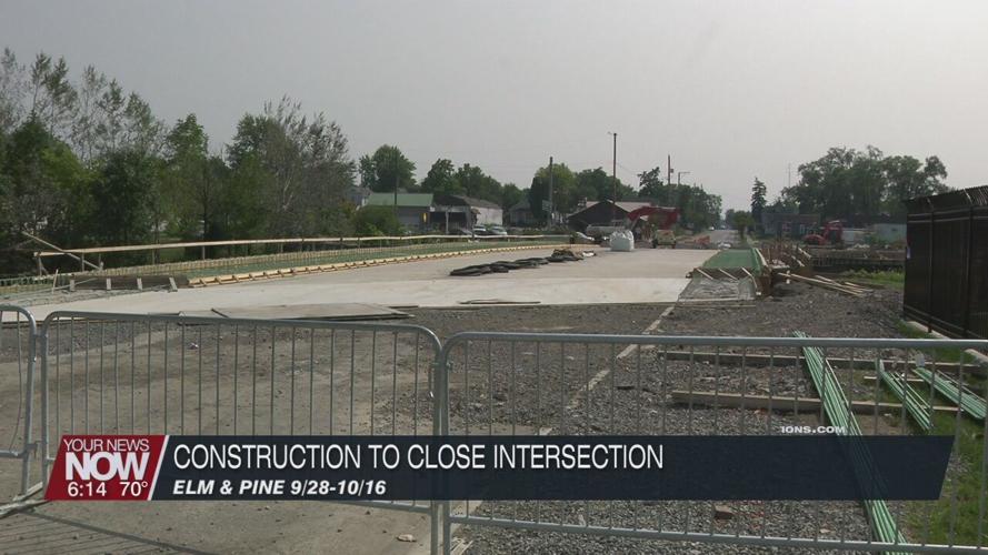 Elm and Pine intersection to close for construction