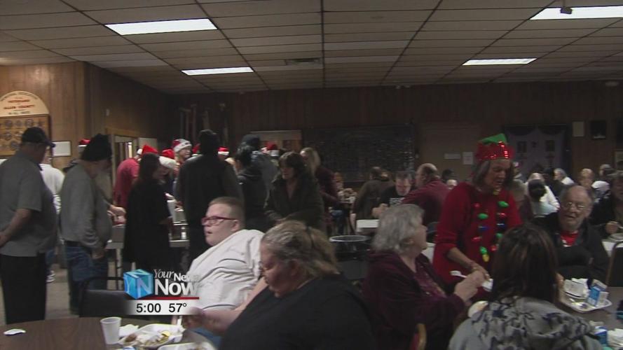 Patrons and volunteers that return each year, a staple of the Lima Community Christmas Dinner